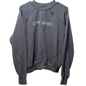 Spiritual Gangster Love More Gray Sweatshirt, Women’s SZ Small NWOT